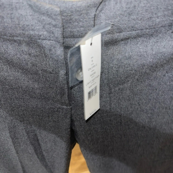 Theory Calvin C Size 8 Wool Blend Wide Leg Dress Pant Gray NWT - Picture 9 of 10